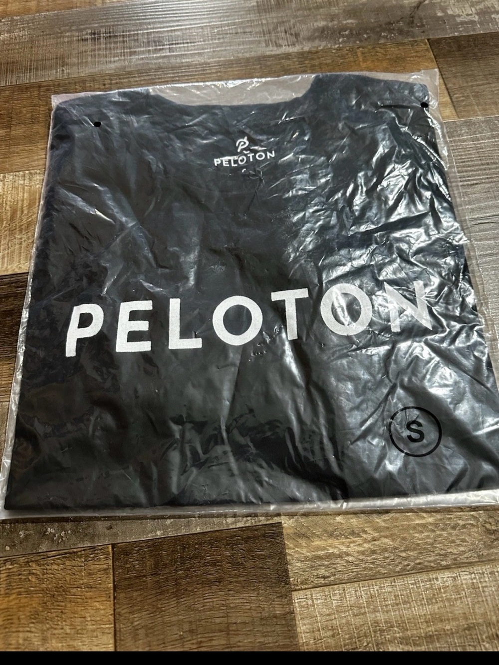 Peloton Black Tee with White Logo